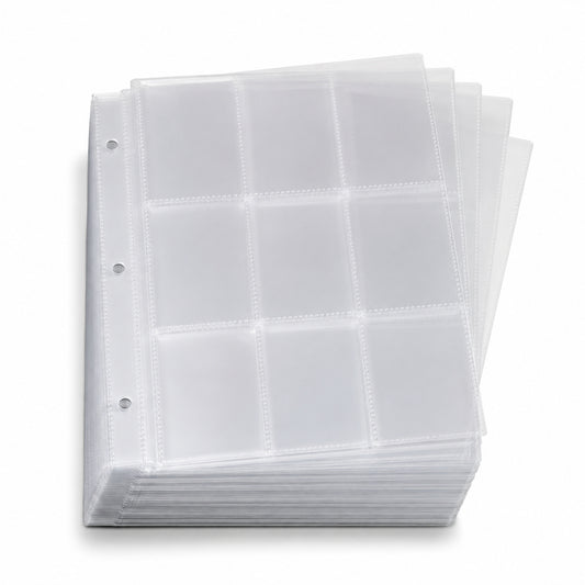 Ring Binder Card Pages 50 Pack